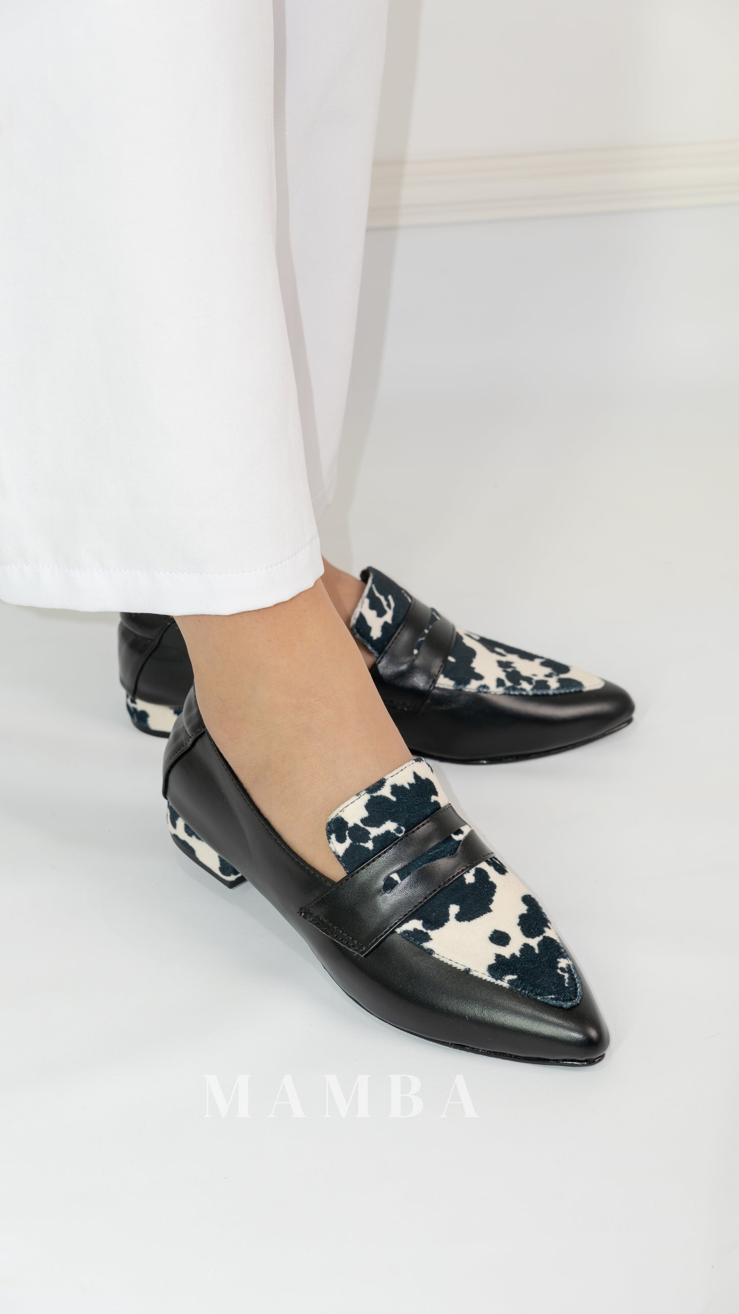 Mocasín Antonella cow Negro