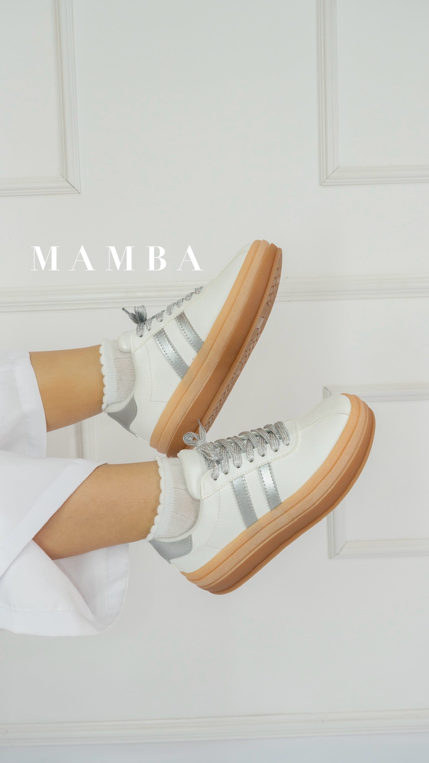 Gazelle Blanco x Plata