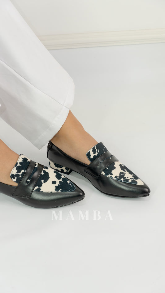 Mocasín Antonella cow Negro