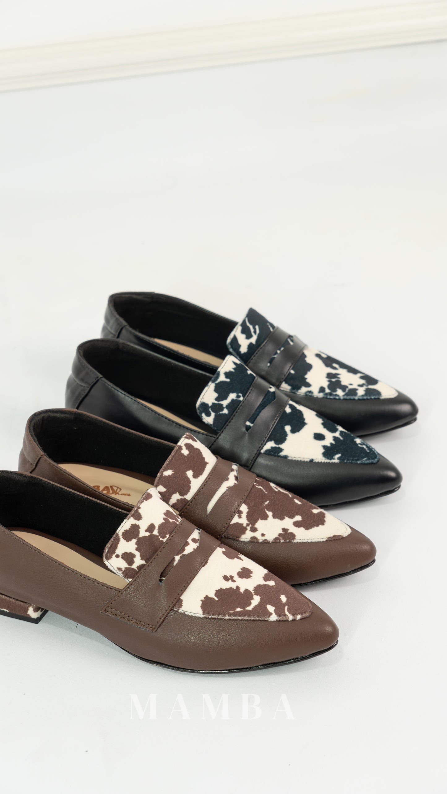 Mocasín Antonella cow Negro